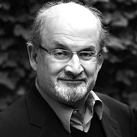 Retrato de Salman Rushdie