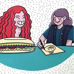 Retrato de  Andonella y Plaqueta