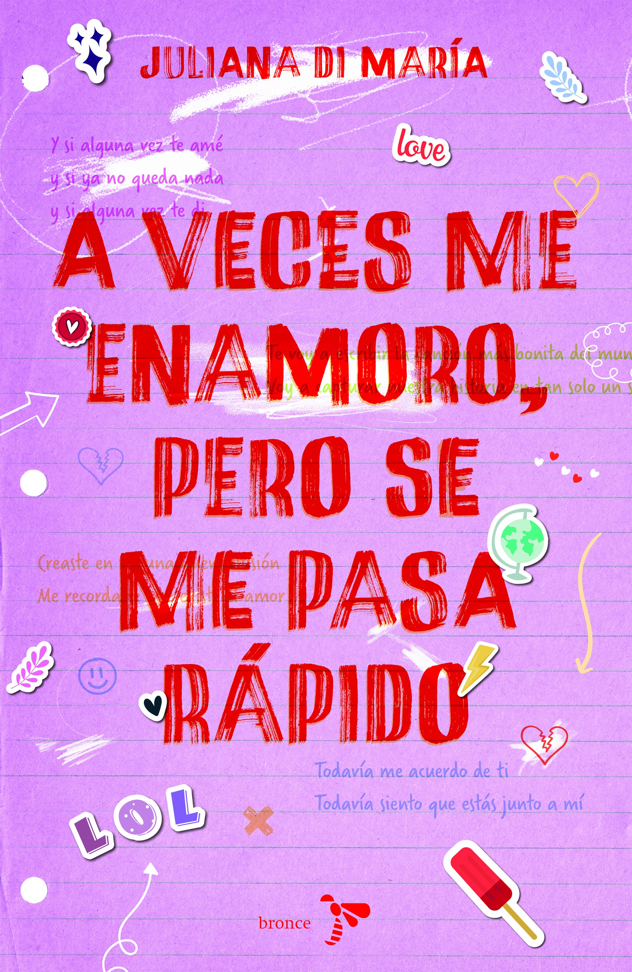 Portada A veces me enamoro, pero se me pasa rápido