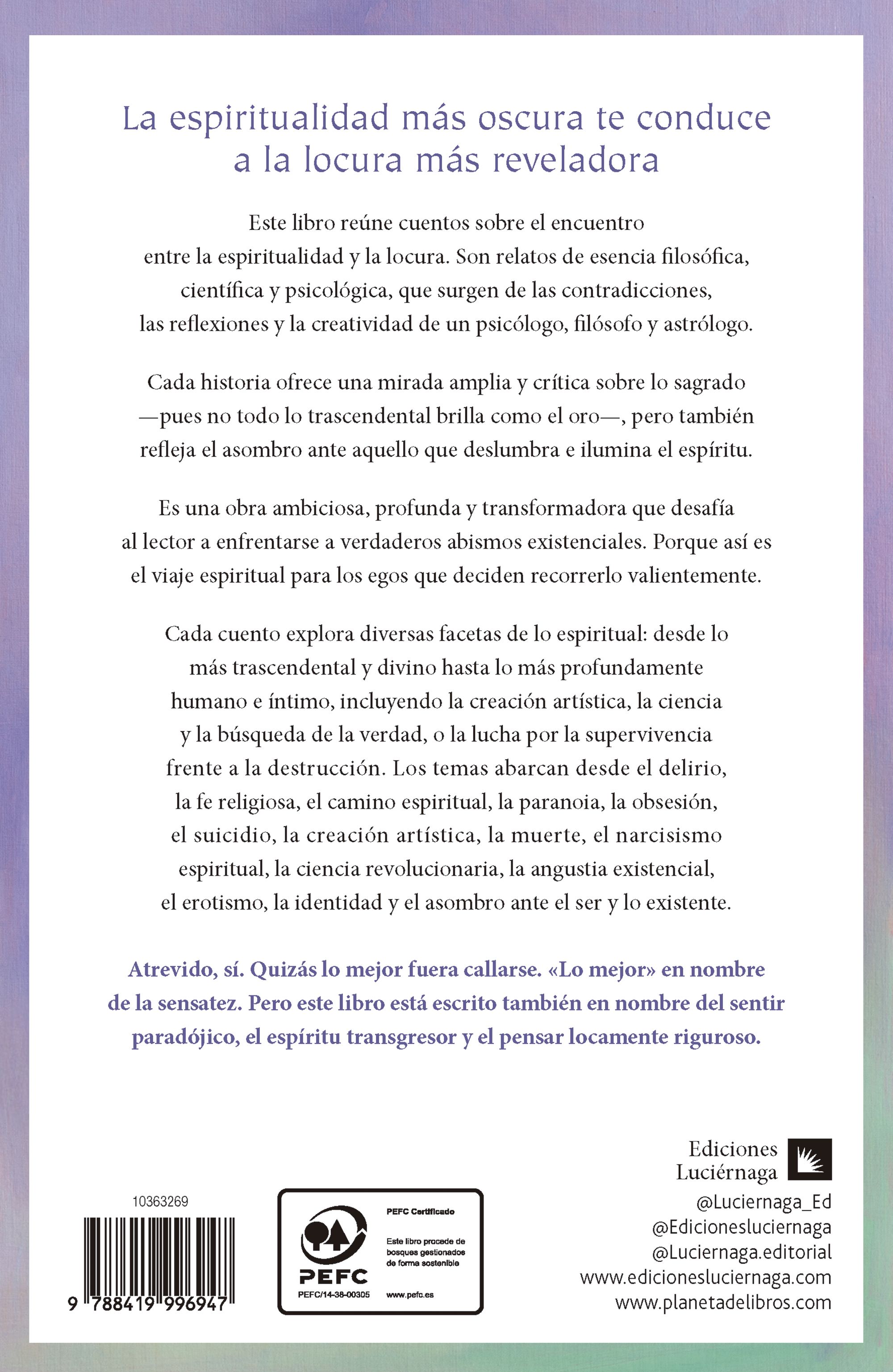 Miniatura contraportada Abismos existenciales