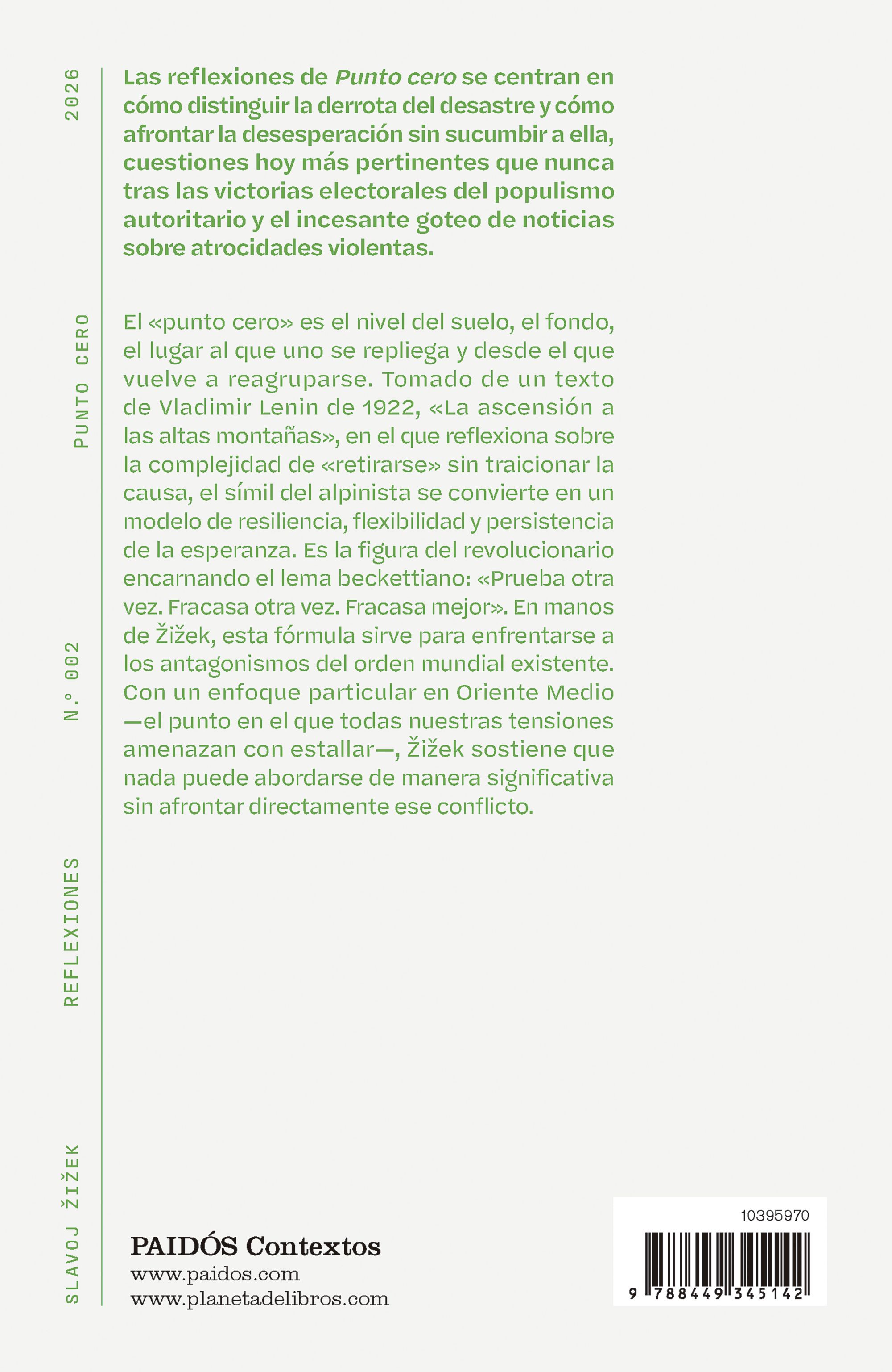 Miniatura contraportada Punto cero