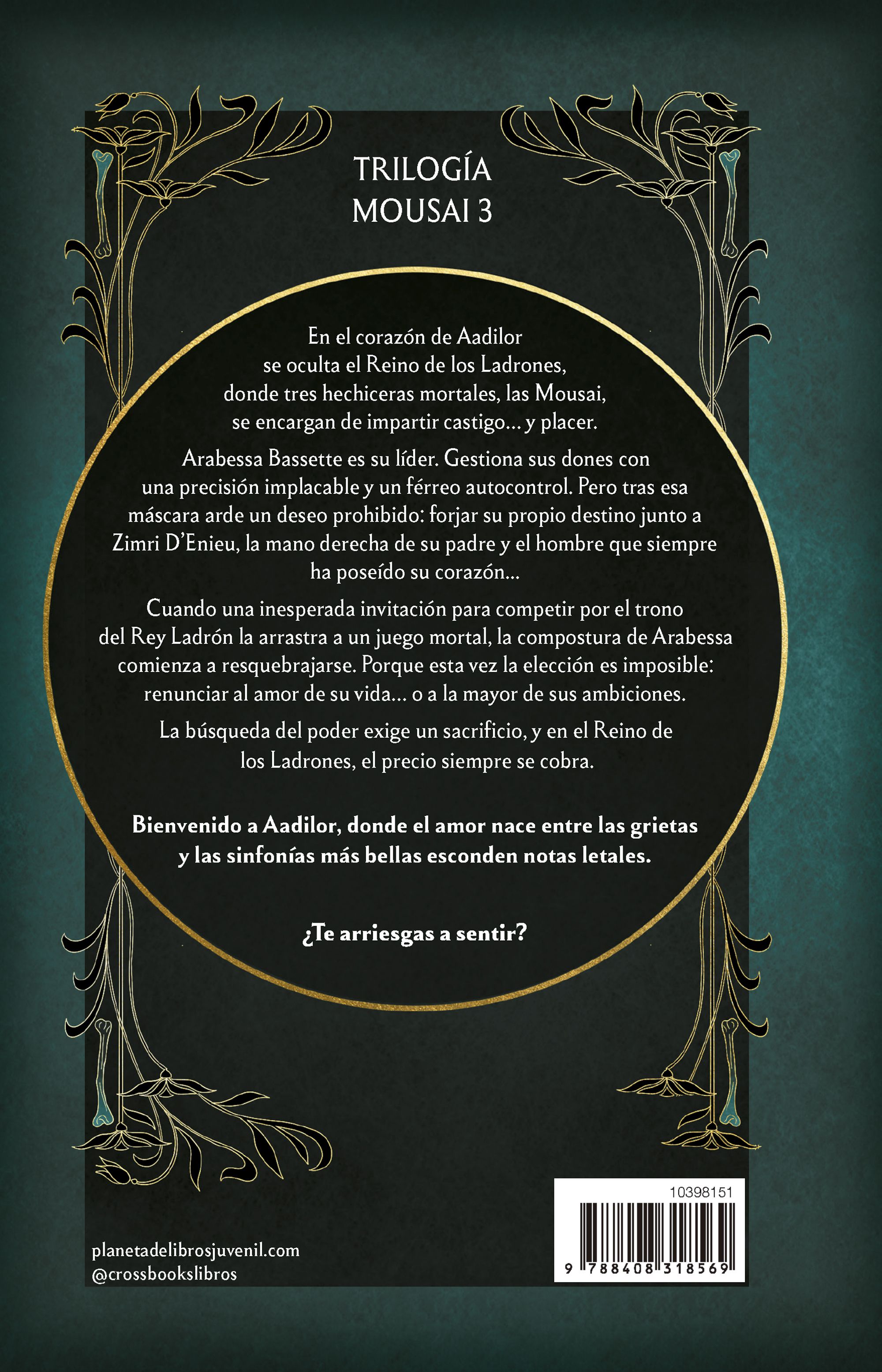 Miniatura contraportada Mousai 3. Sinfonía del trono mortal