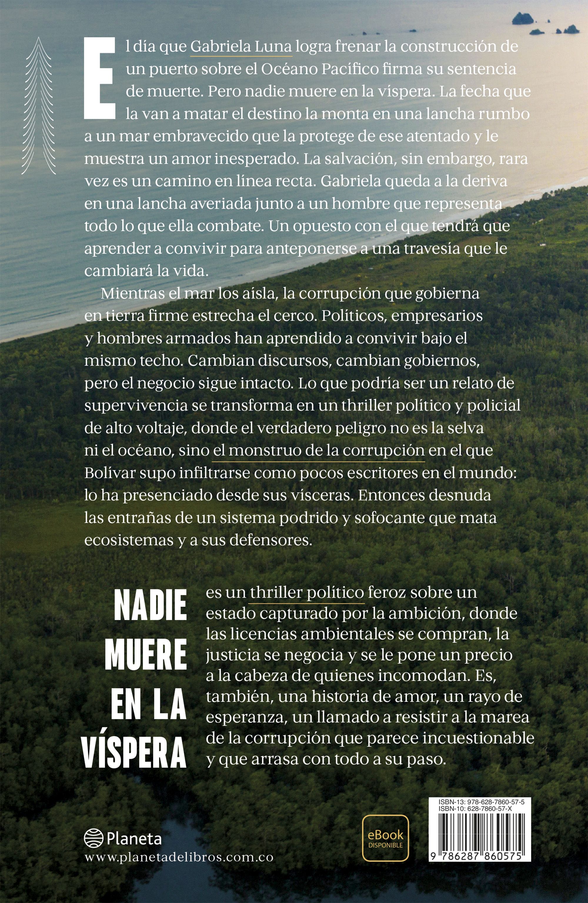 Miniatura contraportada Nadie muere en la víspera