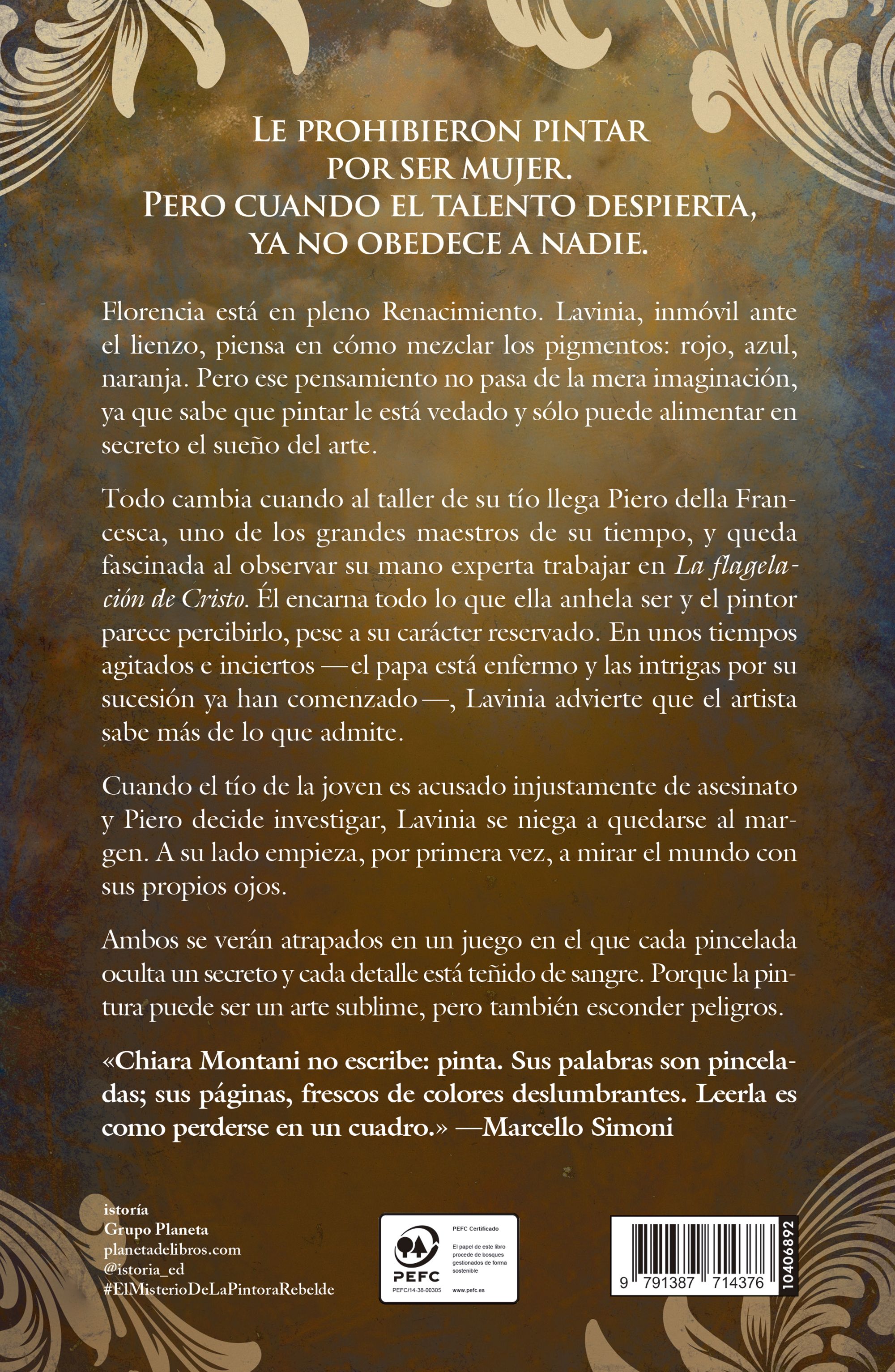 Miniatura contraportada El misterio de la pintora rebelde
