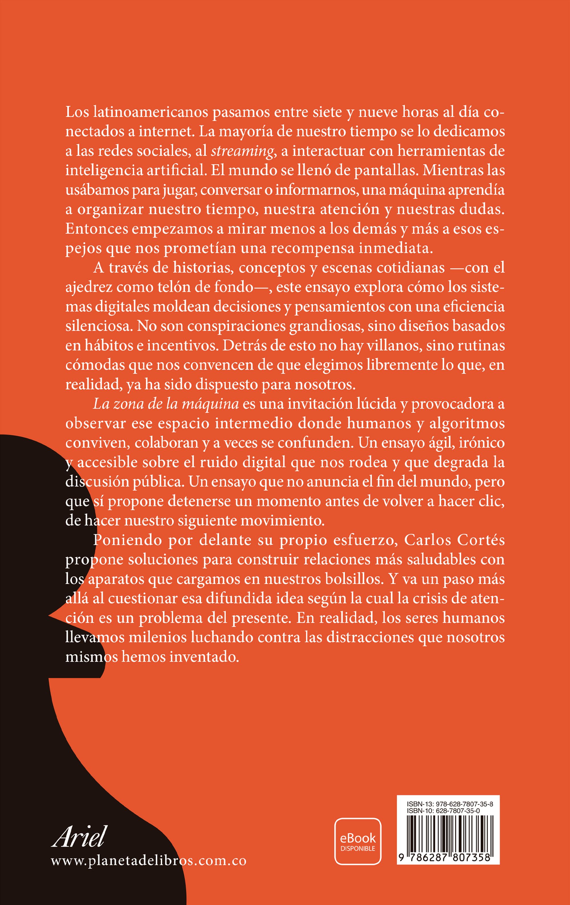 Miniatura contraportada La zona de la máquina. Sobre la atención y la distracción en tiempos de redes so