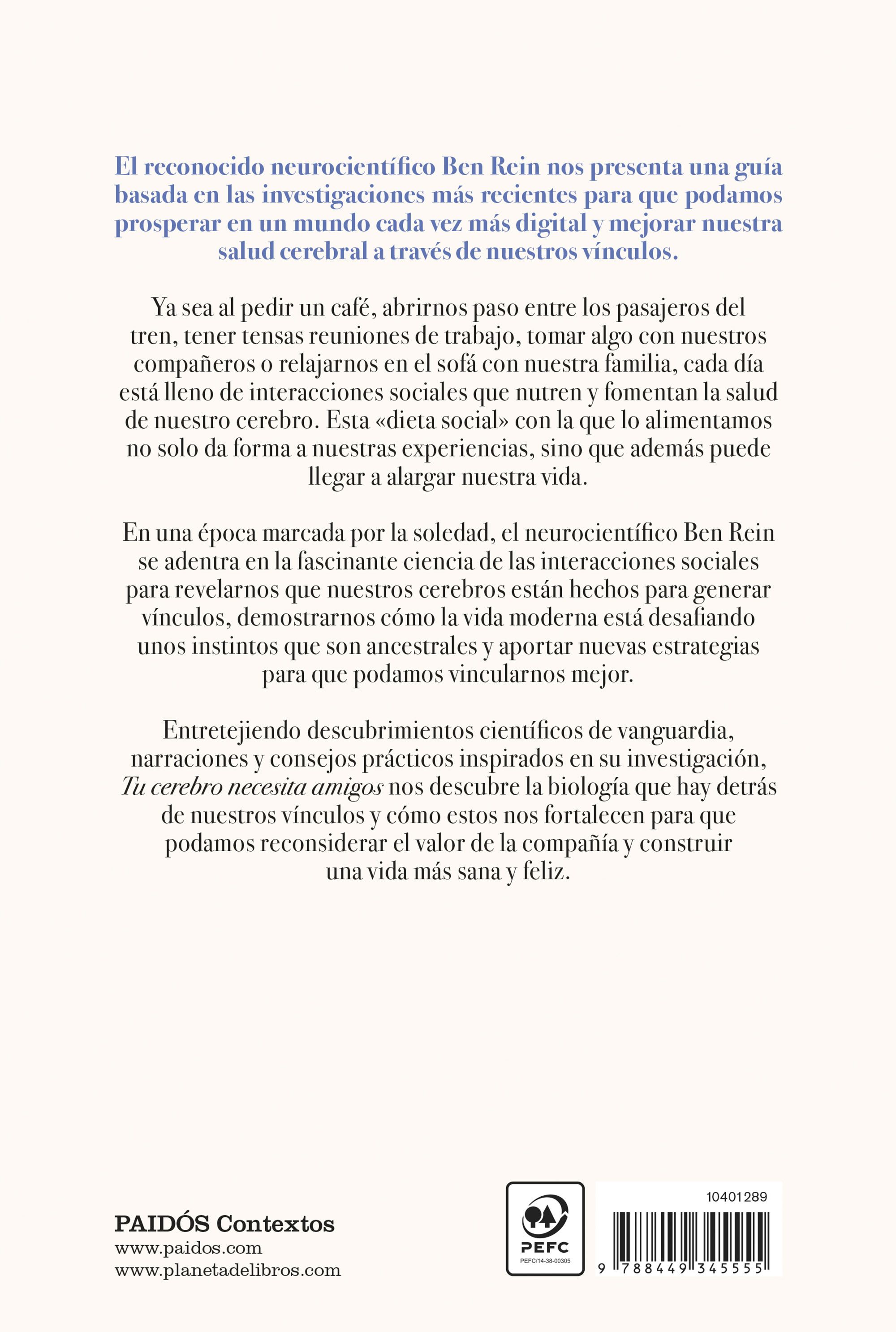 Miniatura contraportada Tu cerebro necesita amigos