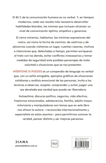 Contraportada Miénteme si puedes