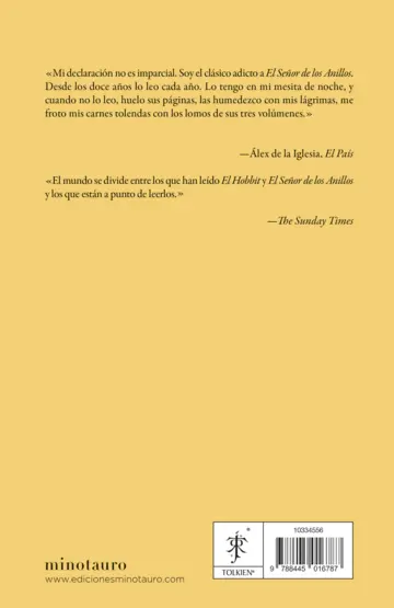 Contraportada El Señor de los Anillos III. El Retorno del Rey