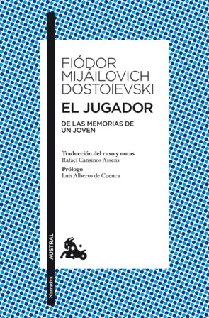 Portada El jugador fiodor mijailovich dostoievski