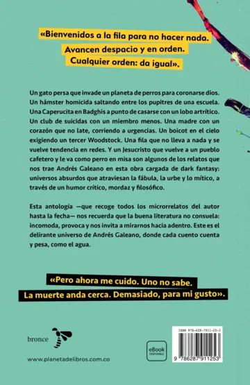 Contraportada Cuentos no aptos para cuerdos