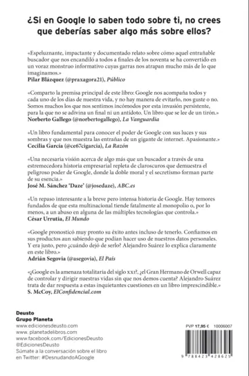 Contraportada Desnudando a Google