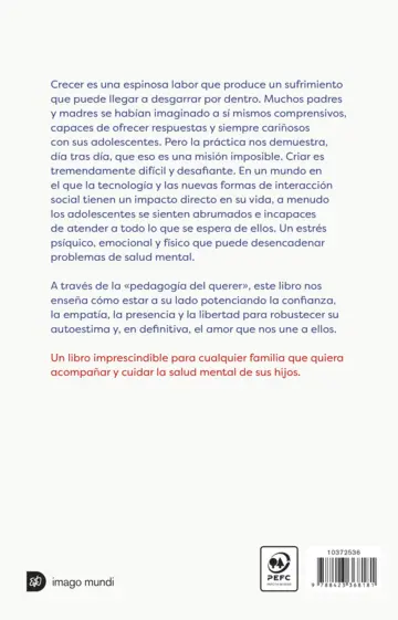 Contraportada Cuando la adolescencia duele