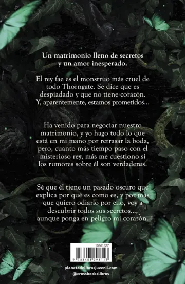 Contraportada El despiadado rey fae