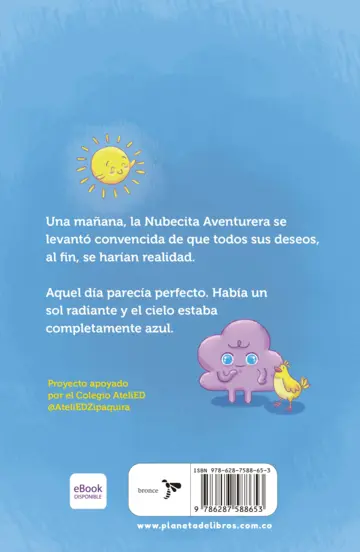 Contraportada La nubecita aventurera