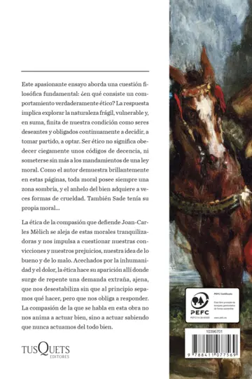 Contraportada Ética de la compasión