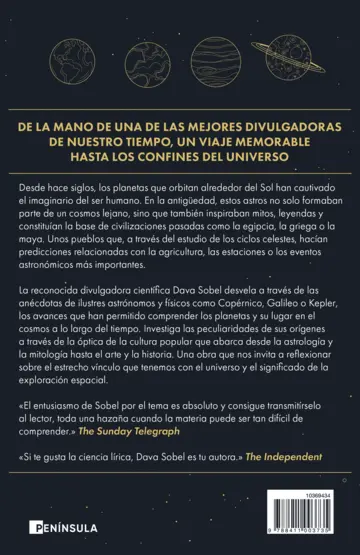 Contraportada Los planetas