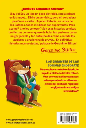 Contraportada Los gigantes de las Colinas Chocolate