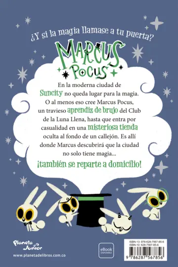 Contraportada Marcus Pocus 1. Magia a domicilio