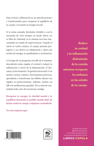 Contraportada Stop cortisol e inflamación