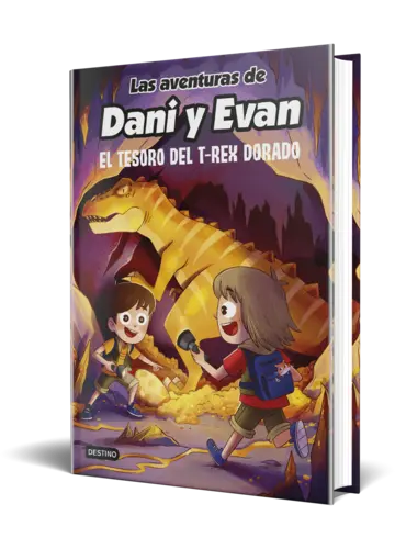 Portada Las aventuras de Dani y Evan 5. El tesoro del T-Rex dorado