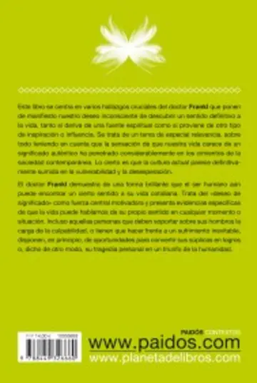 Contraportada El hombre en busca del sentido último