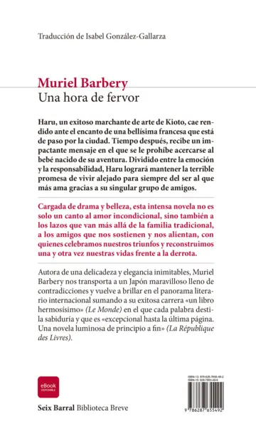 Contraportada Una hora de fervor