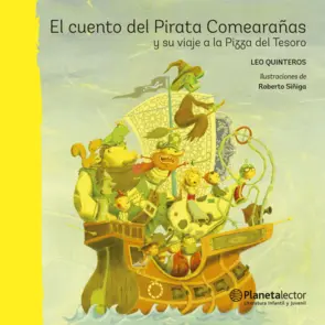 Portada El cuento del Pirata Comearañas y su viaje a la Pizza del Tesoro