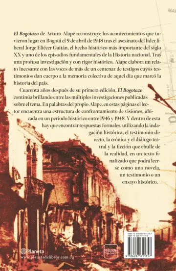 Contraportada El Bogotazo, memorias del olvido