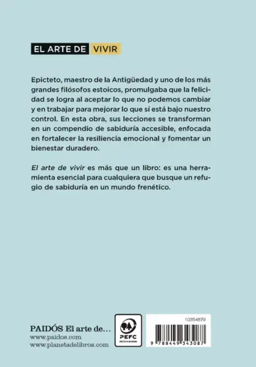 Contraportada El arte de vivir