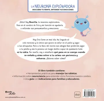 Contraportada La neurona exploradora. Hay fuego en mí