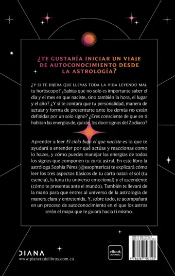 Contraportada El cielo bajo el que naciste