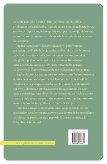 Contraportada La bruja - Edición especial