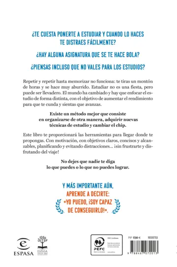 Contraportada Cómo despegar en los estudios