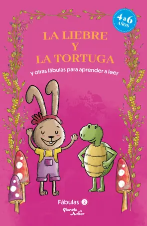 Portada Fábulas 2. La liebre y la tortuga y otras fábulas para aprender a leer