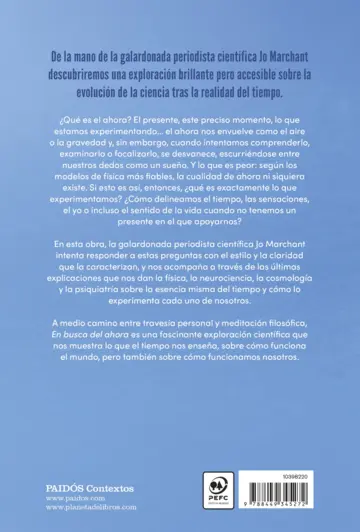 Contraportada En busca del ahora