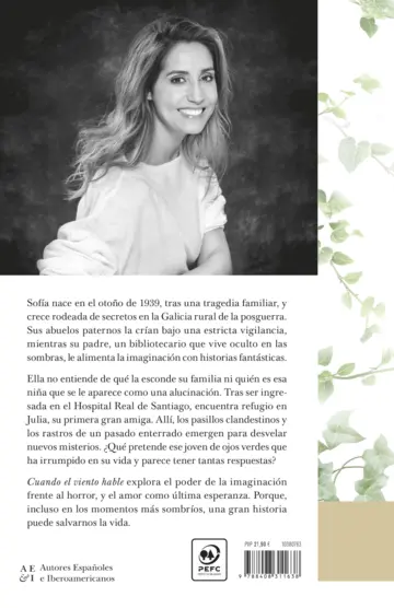 Contraportada Cuando el viento hable (Edición especial firmada)