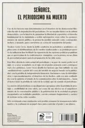 Miniatura contraportada La muerte del periodismo