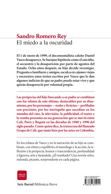 Contraportada El miedo a la oscuridad