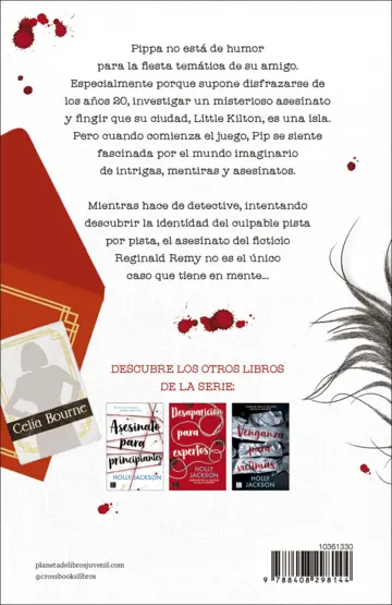 Contraportada Muerte en la isla