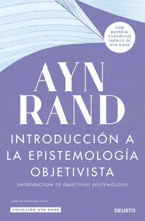 Portada Introducción a la epistemología objetivista