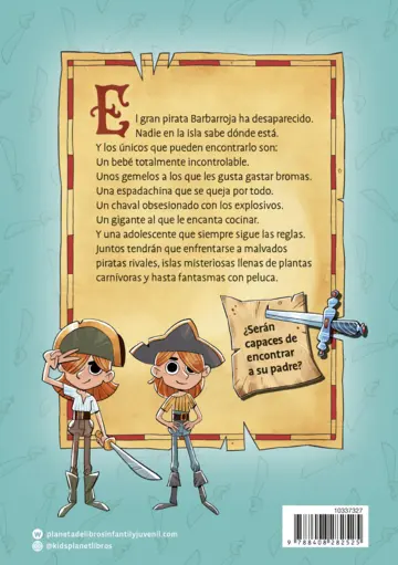 Contraportada Los siete de Barbarroja 1. En busca de papá