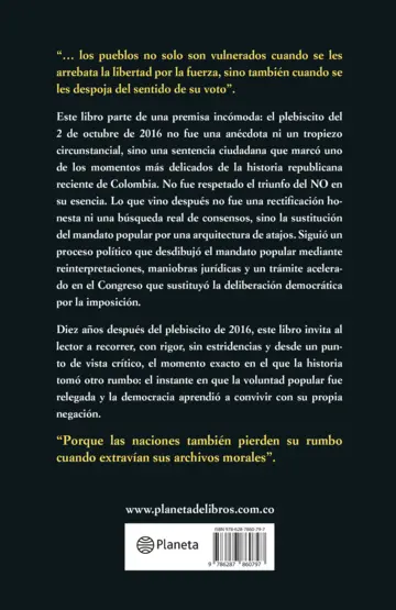 Contraportada El triunfo sepultado
