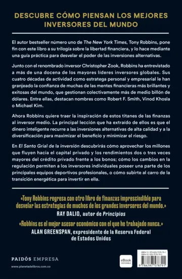 Contraportada El Santo Grial de la inversión