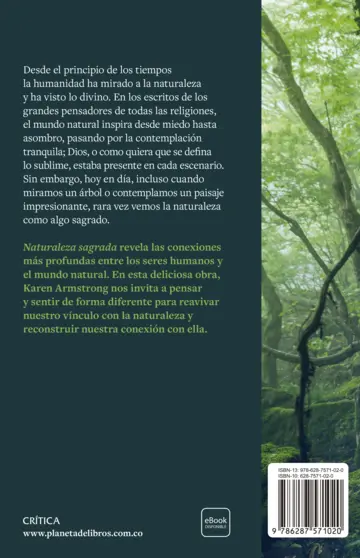 Contraportada Naturaleza sagrada