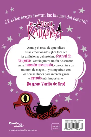 Contraportada Anna Kadabra 8. El festival de brujería