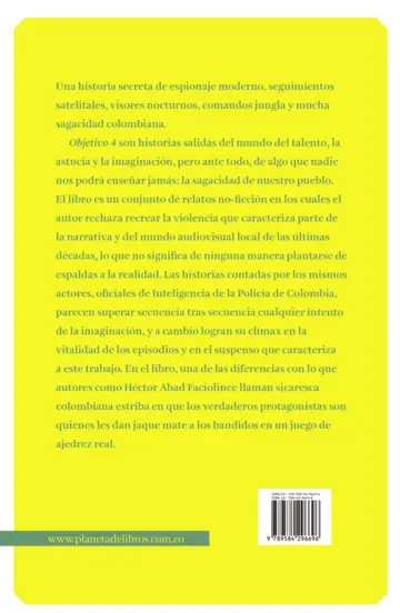 Contraportada Objetivo 4 - Edición especial