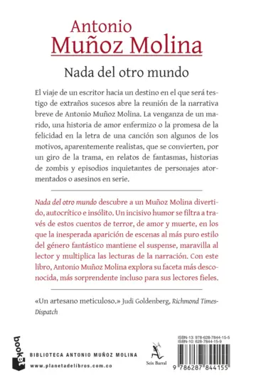 Contraportada Nada del otro mundo