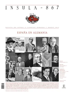 Portada España en Alemania (Ínsula n° 867, marzo de 2019)