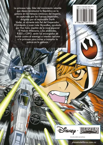 Contraportada Star Wars Ep IV Una nueva esperanza (Manga)