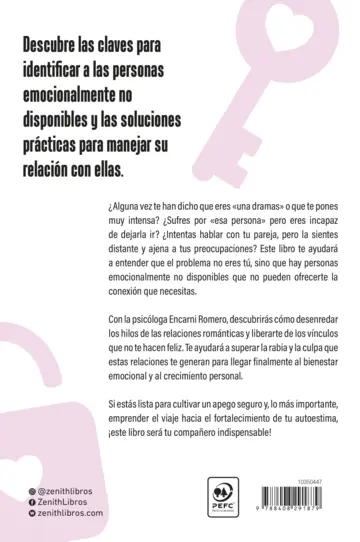 Contraportada Emocionalmente no disponible